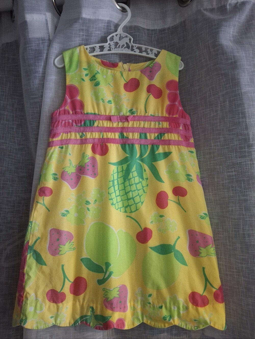 Lilly Pulitzer Fruit Shift Dress 3t (White Label Vintage)